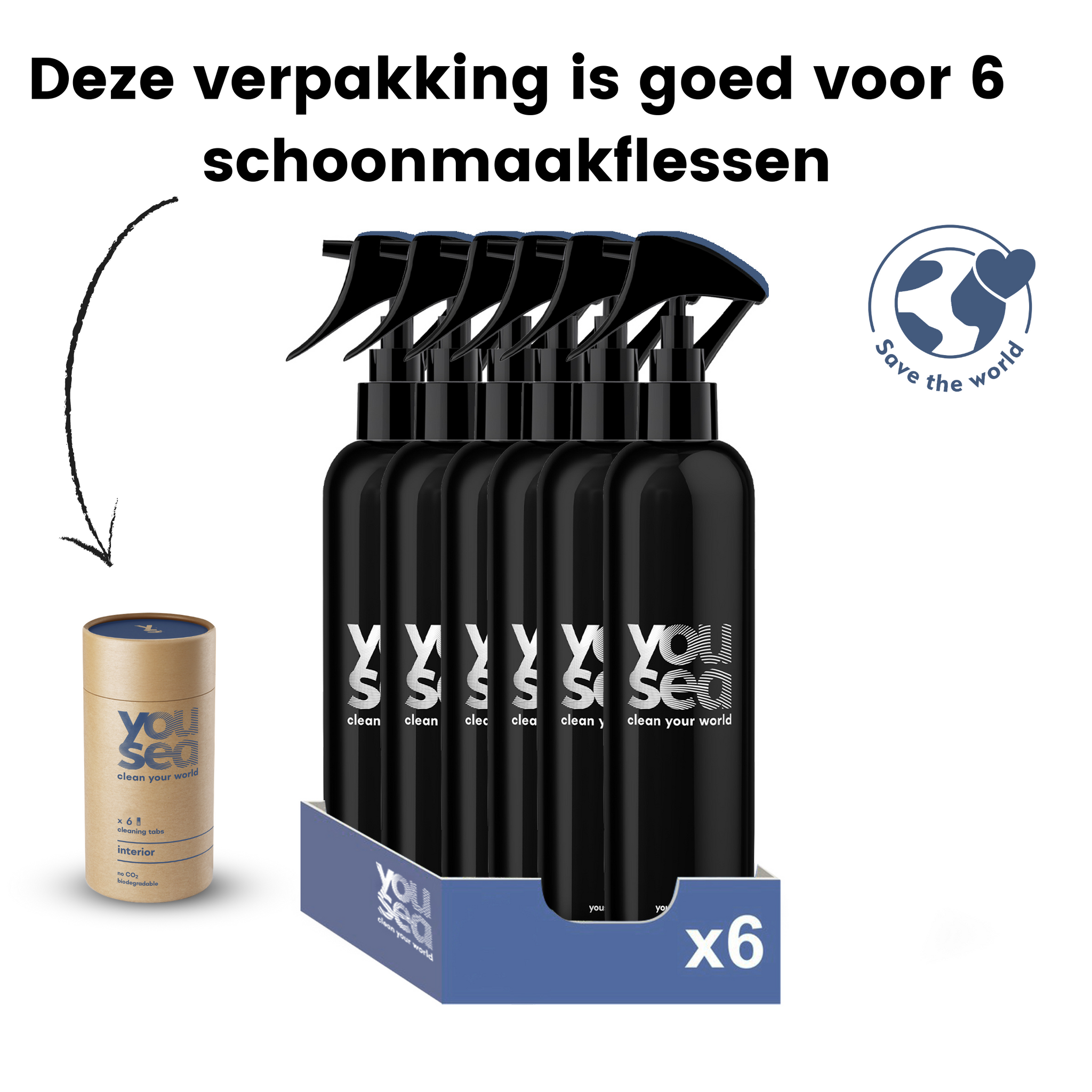Interieurreiniger-Allesreiniger Eco-Xtabs™ 6 stuks